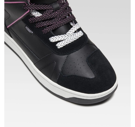 Scarpe Moto Xpd Moto Moto-1 Lady H2out impermeabile Nero Fucsia