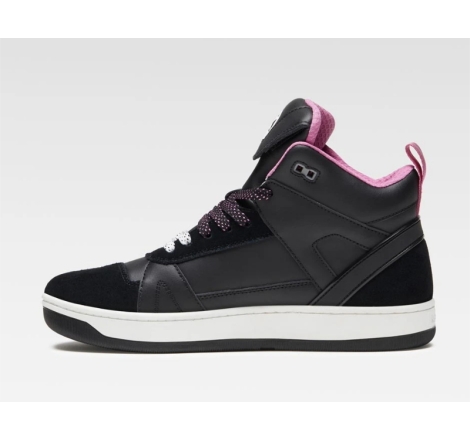 Scarpe Moto Xpd Moto Moto-1 Lady H2out impermeabile Nero Fucsia