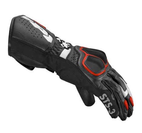Guanti Moto Pelle Spidi STS-3 Nero Rosso