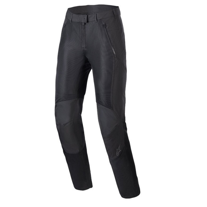 Pantaloni moto Alpinestars in tessuto traforato Stella C-1 Air Nero