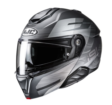 Casco Modulare Hjc I91 Dusk Mc5sf Grigio Opaco