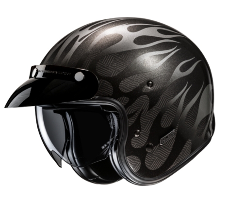 Casco Jet Hjc V31 Firo MC5 Grigio