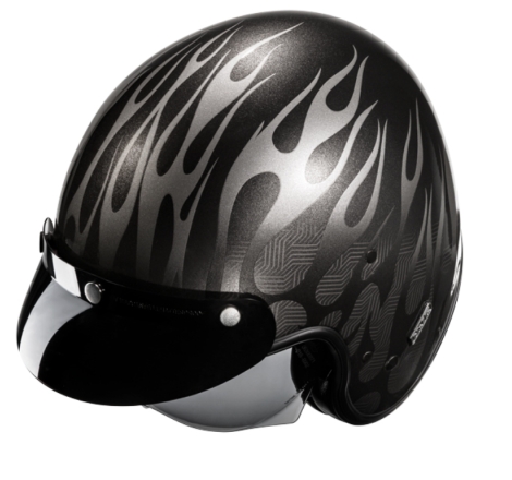 Casco Jet Hjc V31 Firo MC5 Grigio