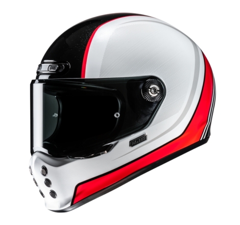 Casco Modulare Hjc V10 Hodu Mc1 Bianco Rosso