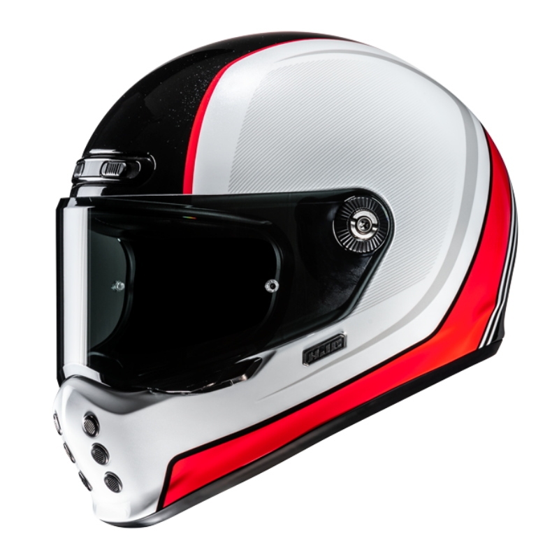 Casco Modulare Hjc V10 Hodu Mc1 Bianco Rosso
