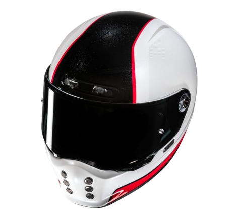 Casco Modulare Hjc V10 Hodu Mc1 Bianco Rosso