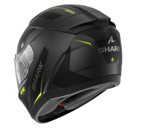 Casco integrale Shark RIDILL 2 Mekarium Antracite Giallo Opaco
