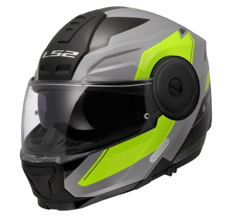 Casco Modulare FF902 Ls2 Scope II Duria Grigio Giallo