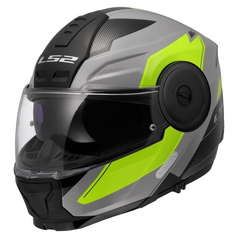 Casco Modulare FF902 Ls2 Scope II Duria Grigio Giallo