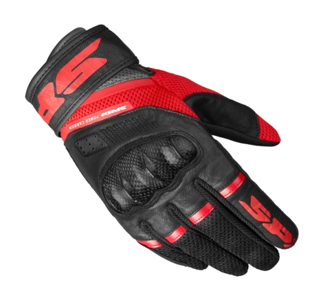 Guanti Spidi POWER CARBON Nero Rosso
