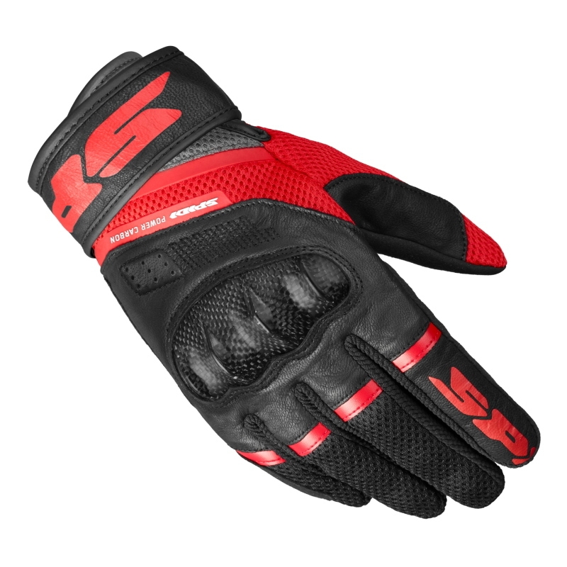 Guanti Spidi POWER CARBON Nero Rosso