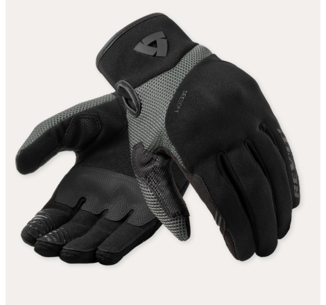 Guanti Moto Tessuto Rev'it Endo Nero Grigio