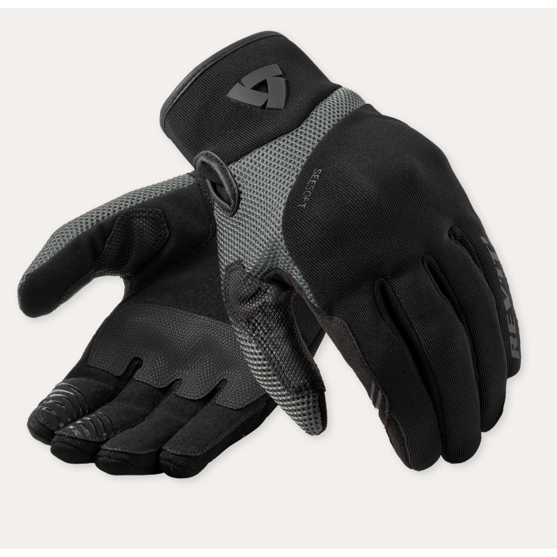Guanti Moto Tessuto Rev'it Endo Nero Grigio