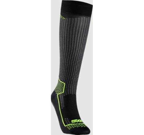 Calze Lunghe Sixs LONG V3 Rinforzata Carbon Nero Giallo Fluo