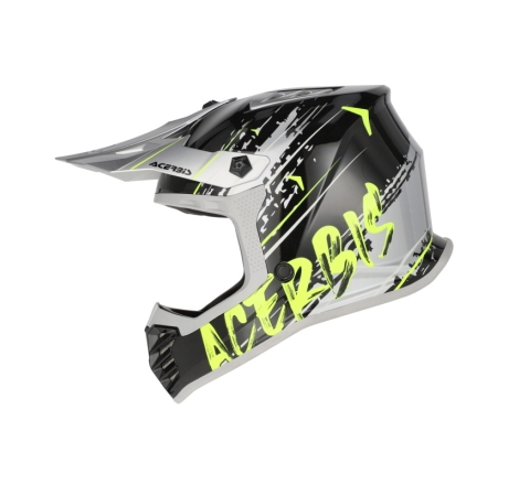 Casco Cross Acerbis PROFILE JUNIOR Nero Giallo Fluo