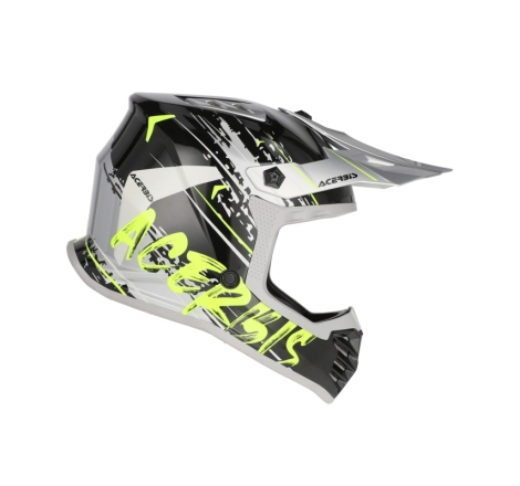 Casco Cross Acerbis PROFILE JUNIOR Nero Giallo Fluo