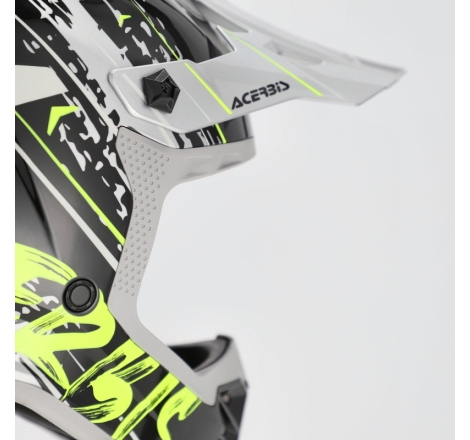 Casco Cross Acerbis PROFILE JUNIOR Nero Giallo Fluo