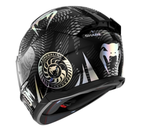 Casco Integrale Shark D-SKWAL 3 VENUM Nero Cromo Antracite