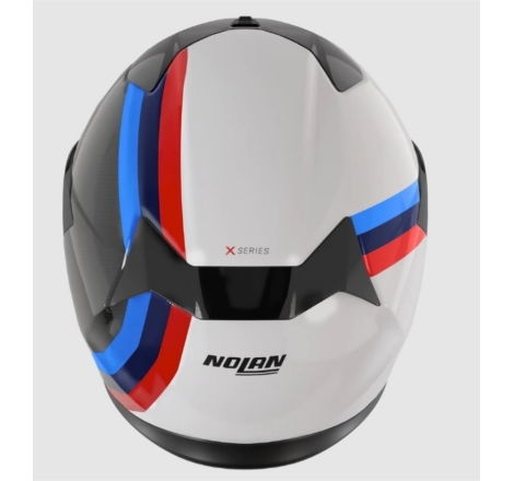 Casco Integrale Nolan X-904 Ultra Carbon Gemini Bianco Rosso Blu