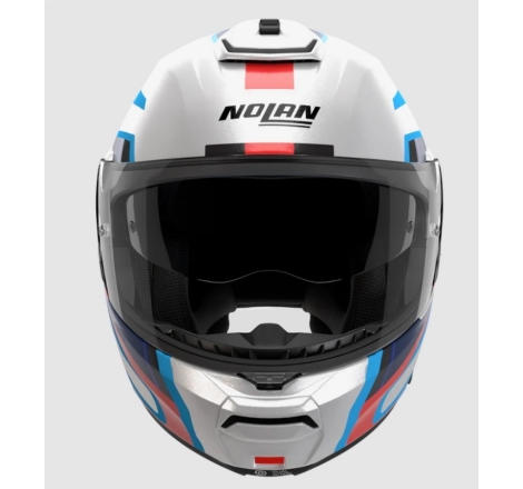Casco Modulare Nolan N100-6 Radiante Bianco Blu Rosso