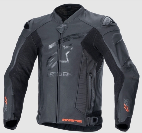 Giacca Alpinestars in Pelle GP PLUS R V4 RIDEKNIT Nero