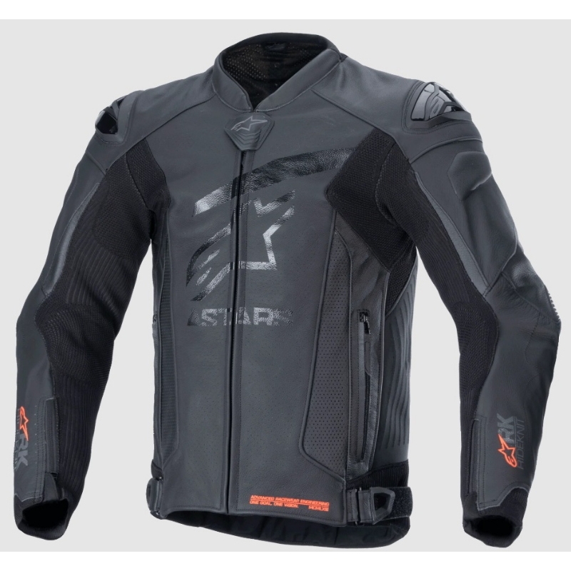 Giacca Alpinestars in Pelle GP PLUS R V4 RIDEKNIT Nero
