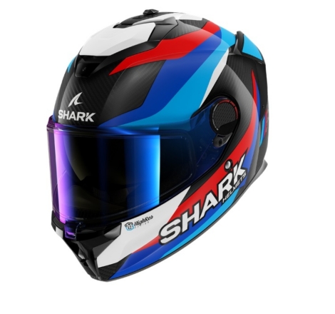 Casco Integrale Shark SPARTAN GT PRO CARBON Guintolini Carbonio Blu Rosso