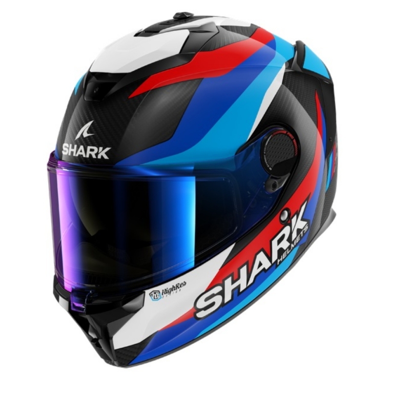 Casco Integrale Shark SPARTAN GT PRO CARBON Guintolini Carbonio Blu Rosso