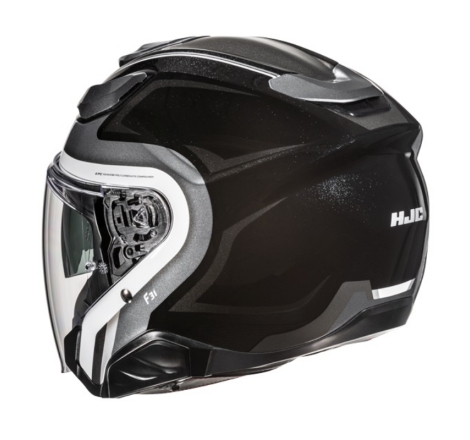 Casco Jet Hjc F31 Bask Mc5 Nero Grigio Bianco