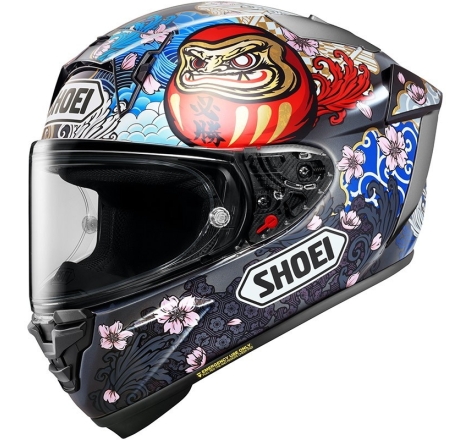 Casco Shoei integrale X-SRP Pro Motegi 5 TC-1 Blu Oro