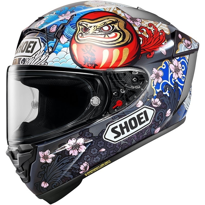 Casco Shoei integrale X-SRP Pro Motegi 5 TC-1 Blu Oro