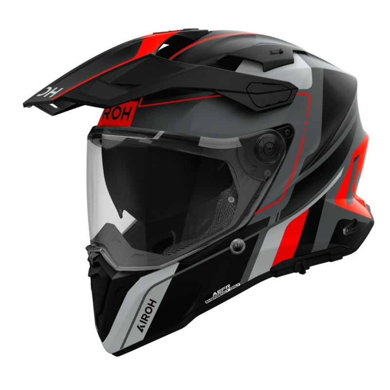 Casco Enduro Airoh Commander 2 Skip Opaco Arancio