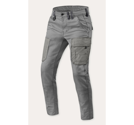 Pantaloni moto Rev'it CARGO SLIM L34 Grigio