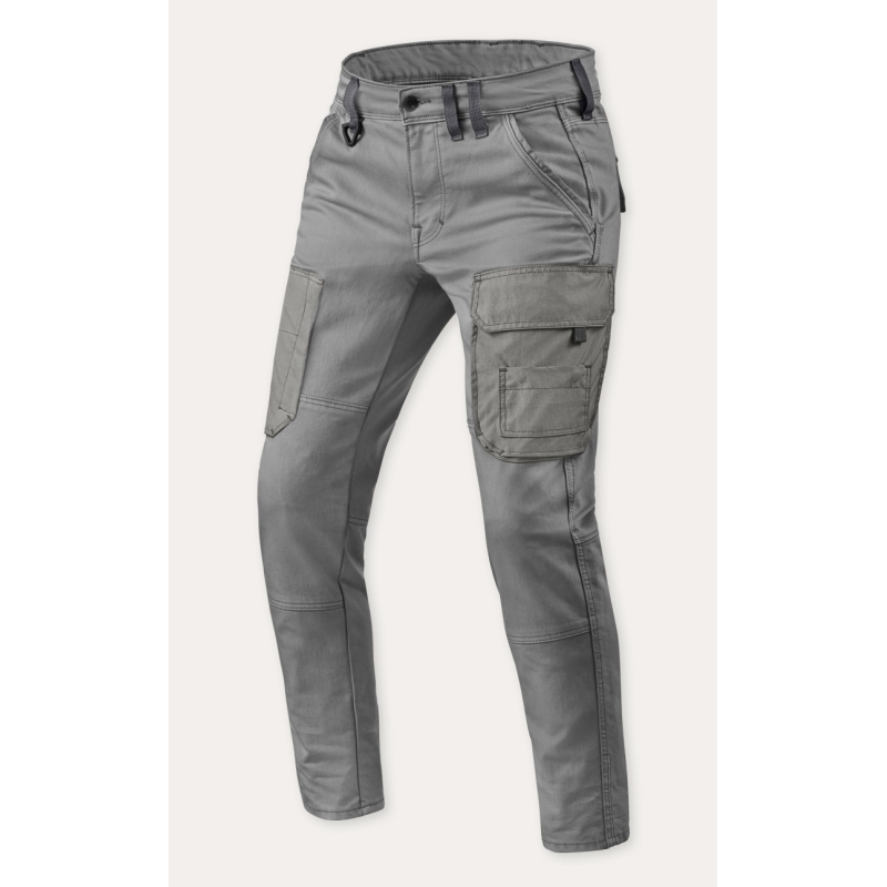 Pantaloni moto Rev'it CARGO SLIM L34 Grigio