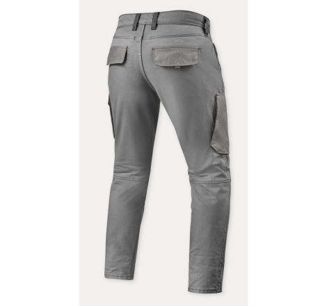 Pantaloni moto Rev'it CARGO SLIM L34 Grigio