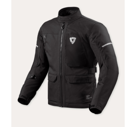 Giacca moto in tessuto Rev'it CONVERGENT H2O 3 Strati Nero
