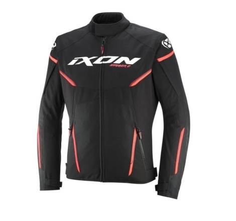 Giubbino moto Ixon STRIKER 2 Nero Bianco Rosso