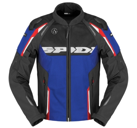 Giubbino Spidi Traforato Race Warrior 2 Net Nero Rosso Blu