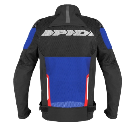 Giubbino Spidi Traforato Race Warrior 2 Net Nero Rosso Blu