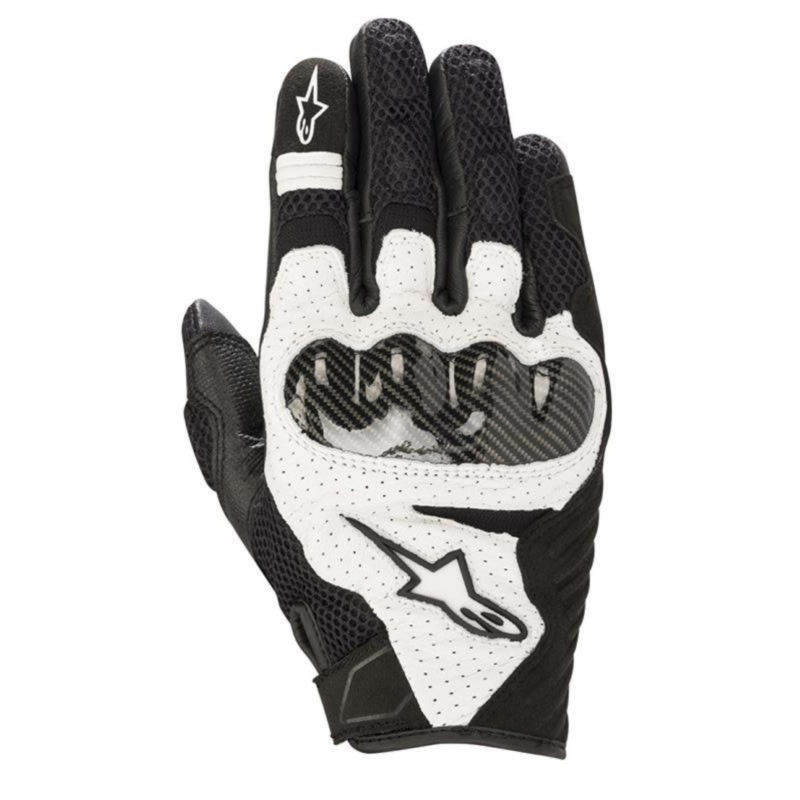 Guanti Moto Tessuto Alpinestars Smx-1 V2 Air Nero Bianco