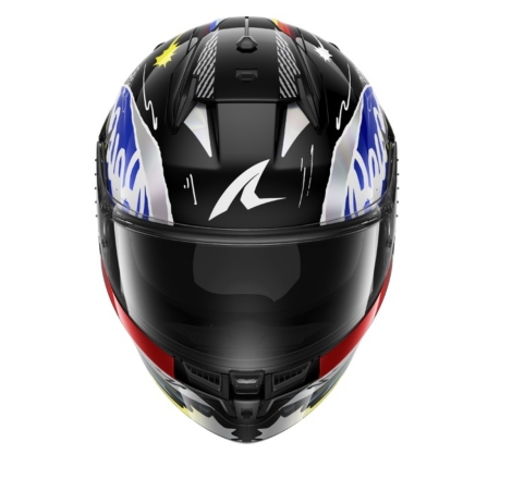 Casco Integrale Shark D-SKWAL 3 Streetrush Nero Blu Cromo