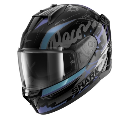 Casco Integrale Shark D-SKWAL 3 Streetrush Nero Verde Cromo