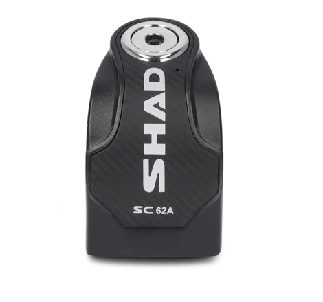 Lucchetto Shad SC62A freno a disco perno 10mm con allarme integrato Nero