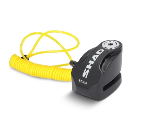 Lucchetto Shad SC62A freno a disco perno 10mm con allarme integrato Nero