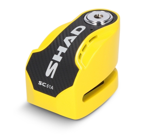 Lucchetto Shad SC61A freno a disco perno 6mm con allarme integrato Giallo