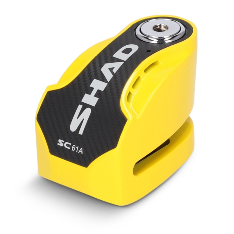 Lucchetto Shad SC61A freno a disco perno 6mm con allarme integrato Giallo