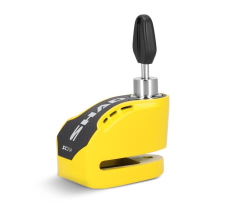 Lucchetto Shad SC61A freno a disco perno 6mm con allarme integrato Giallo