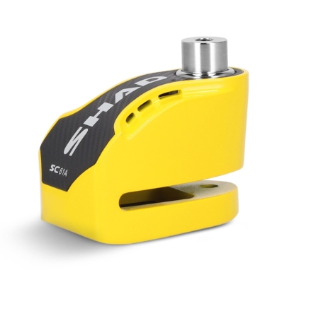 Lucchetto Shad SC61A freno a disco perno 6mm con allarme integrato Giallo