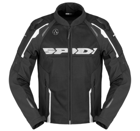 Giubbino Spidi Traforato Race Warrior 2 Net Nero Bianco