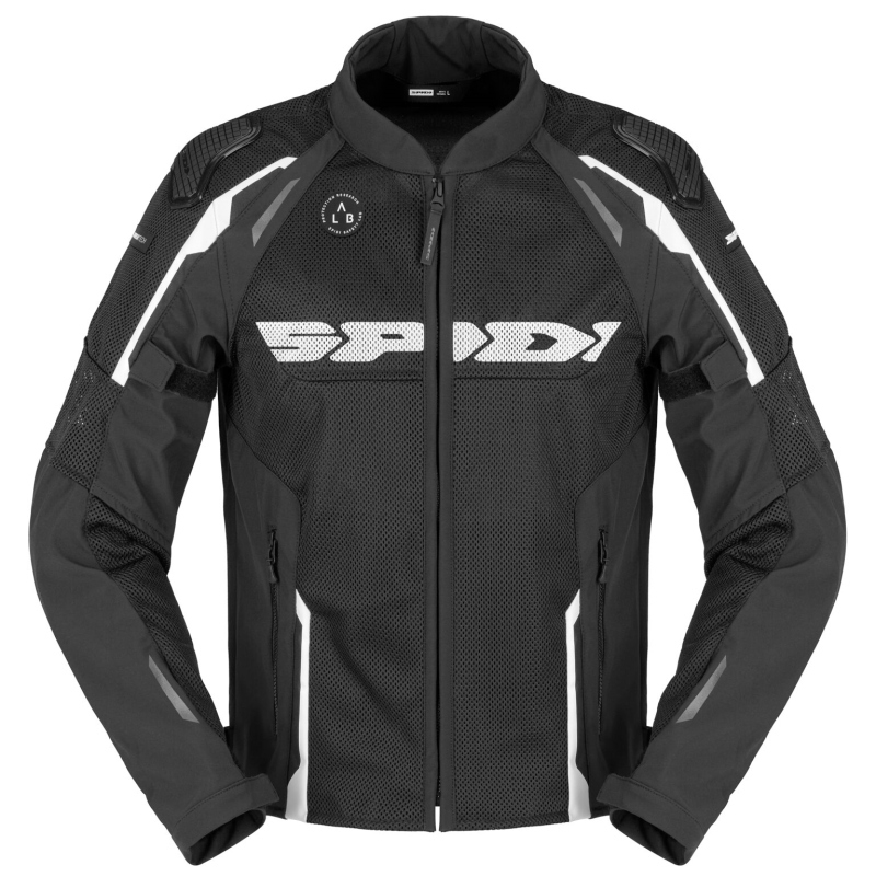 Giubbino Spidi Traforato Race Warrior 2 Net Nero Bianco